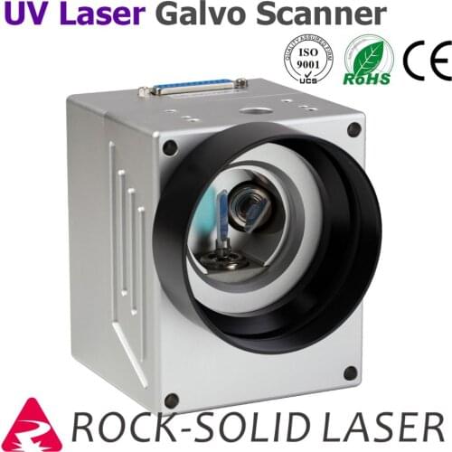 UV Laser Galvo Scanner Head For Laser Marking Machine Scan Head 355nm Galvanometer with Power Supply Set