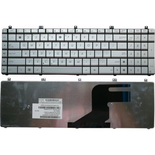 Laptop Keyboard for Asus N75 N57 N55 N75S N75SF N75SL N75Y N55S US Silver No Backlit