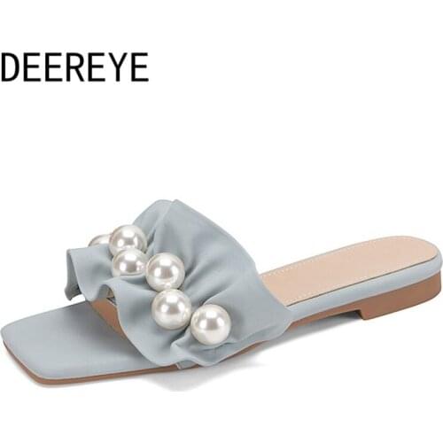 Patent Leather Womens Luxury Sandals Flat Bowknot Casual Rhinestone Shoes Open Toe Comfortable Ladies For Girl Size 34-42