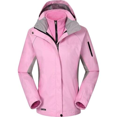 Ski Suit Winter Outdoors Womens Gore-Tex Jacket Three-in-One Waterproof Windproof Coat Korean Fashion Ski Suit Two-Piece Set
