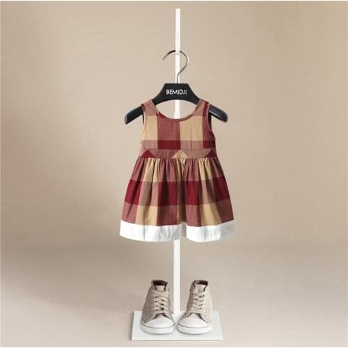 Fashion Girl Dress Plaid Princess Long Sleeve Spring Outfit Causal Cute Dress for 1-5 Years Birthday Party Uniform Girl clothes
