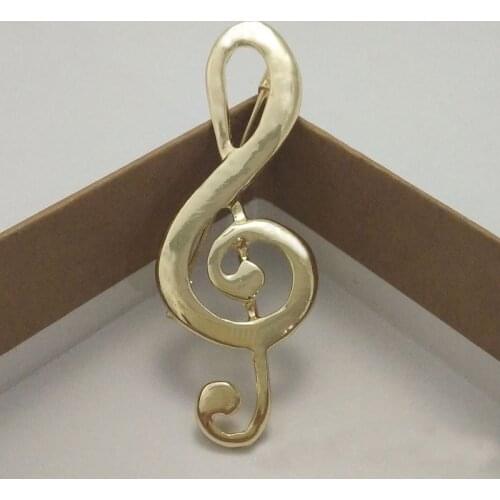 Musical Notes Brooch Vintage Cute Pins Metal Men Women Suit Collar Pin Bage Pines Metalicos Scarf Clip Broches Antiguos Brosche