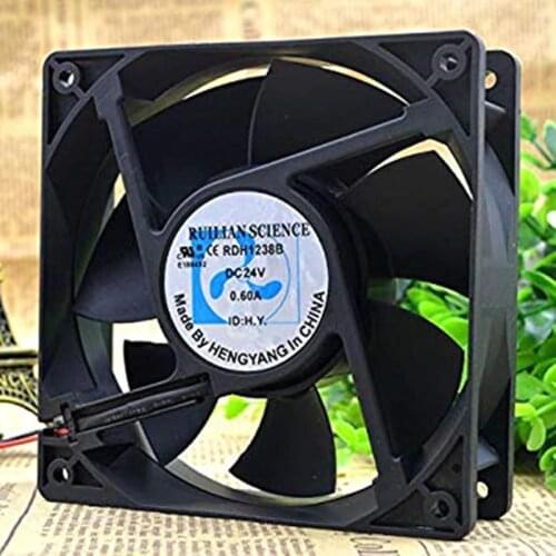 New original RDH1238B 24V 0.60a 12CM 12038 2-Wire Fan 6months Warranty