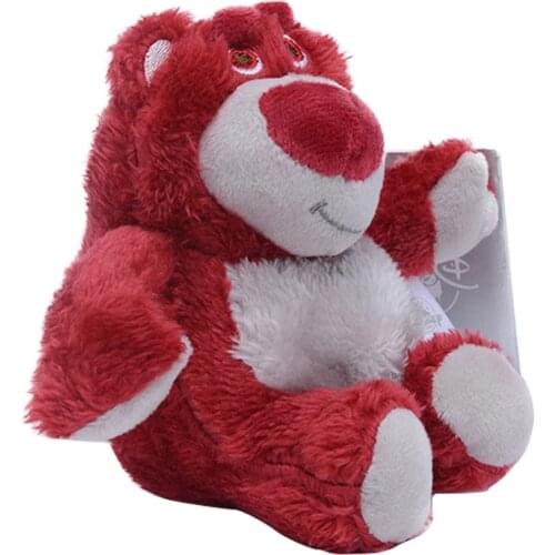 Lotso Huggin Bear Toy Story Plush Dolls 15cm S Keychains For Backpacks Disney Key Chain Girls Kawaii Accessories Kids Decoration