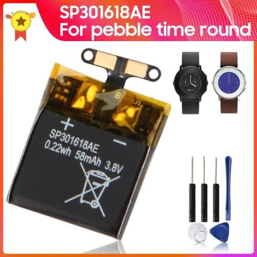 Genuine Replacement Battery SP301618AE For Pebble Time Round 58mAh 0.22wh 3.8V