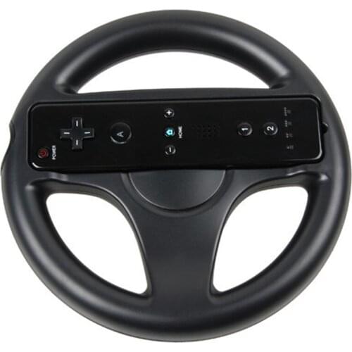 Black Mario Kart Racing Games Steering Wheel for Nintendo Wii Remote Controller