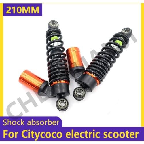 Universal 210MM Rear Shock Absorber For Citycoco Electric bicycle Scooter With Decorative Airbag Rear Damping Spring
