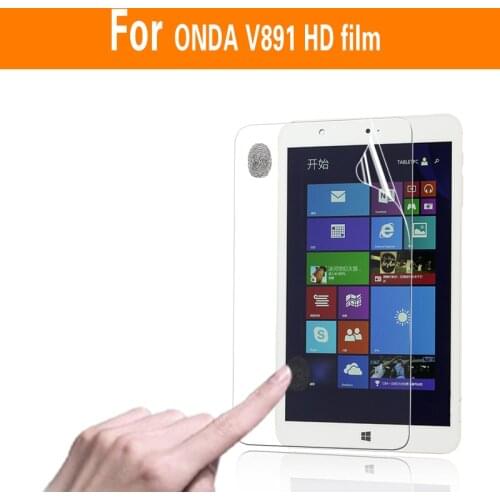 High clear Glossy protective film For Onda V891 8.0" tablet pc Anti-Scratches HD LCD Screen Protector Film + clean tool
