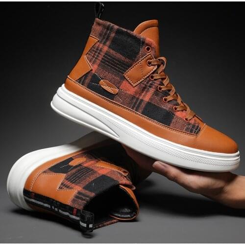 Мужские высокие кеды WIENJEE China At AliExpress