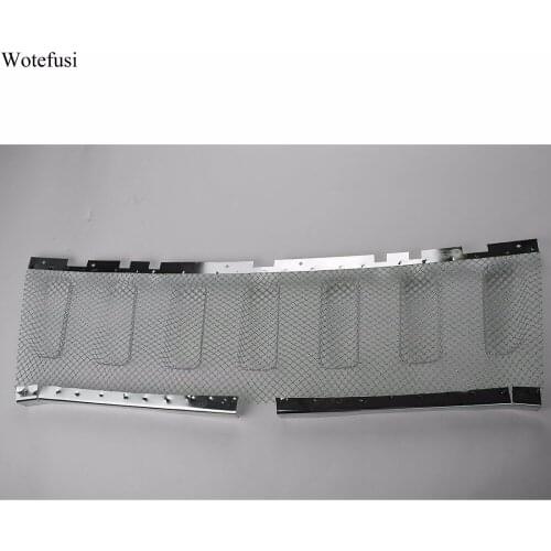 Wotefusi Silver Honeycomb Mesh Bumper Grille Insert Vent For Jeep Compass 2011-2016 2011 2012 2013 2014 2015 2016 [QPA349]