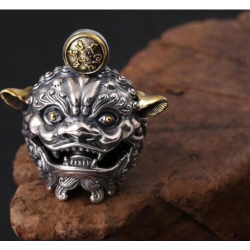 925 sterling Silver pendant charm pixiu beast lucky jewelry for men women gift A2815