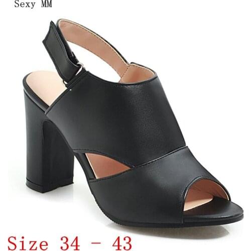 Women High Heel Sandals Shoes Woman High Heels Gladiator Sandals Pumps Plus Size 34 - 40 41 42 43