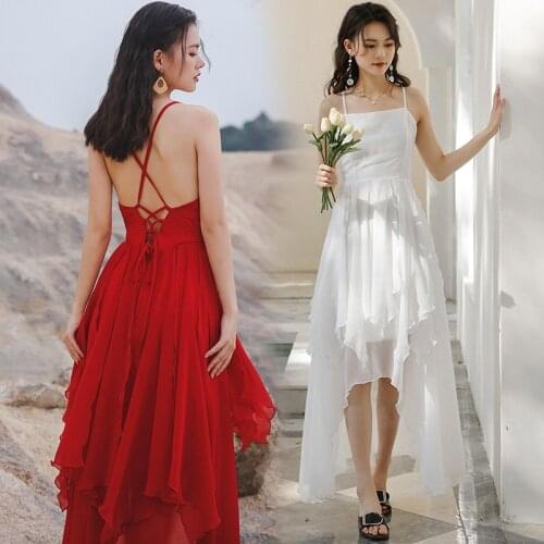 Women Maxi Vintage Backless Slip Dress Summer 2021 Runway Elegant Korean Fairy Boho Retro Casual Party Vacation Long Vestidos