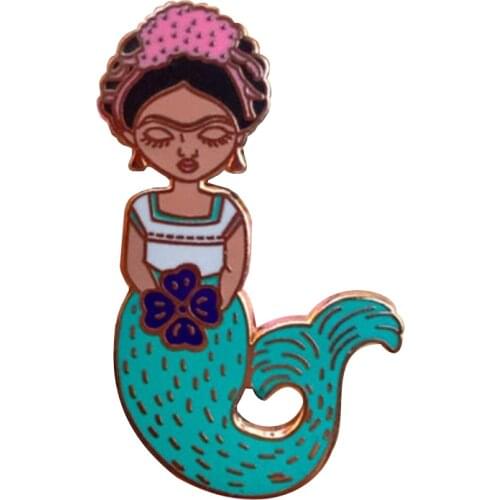 Mermaid hard enamel pin