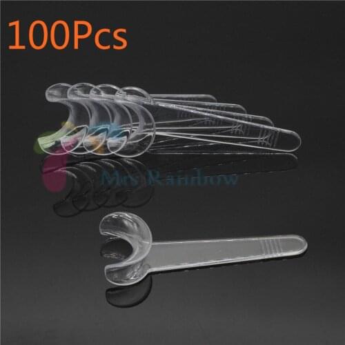 100/Pcs Dental Orthodontic T-Shape Intraoral Cheek Lip Retractor Intraoral Opener Small Size Teeth Care Dentist Tools