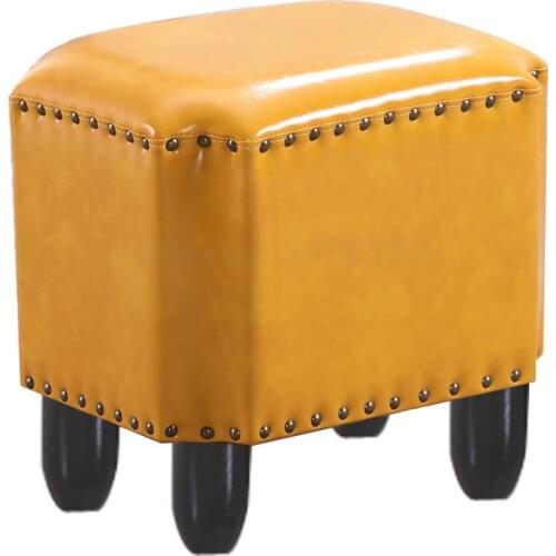 1000 American leather stool home stool living room sofa bench fitting room stool fashion creative shoes bench