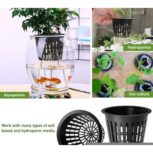 26Pcs/Set Hydroponic Cups Breathable Hollow Design Plastic Plants Root Fixing Bakets Gardening nursery mini flower pot Garden