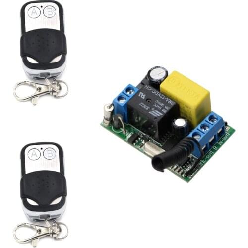 AC 220V 10A RF Wireless Remote Control Signal Switch Multi-function Receiver With AB Remote Transmitter High Quality