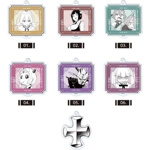 Anime Hime-sama "Gomon" no Jikan desu Tis Time for Torture, Princess Square Acrylic Keychain Pendant Bag Charm Cosplay Xmas Gift