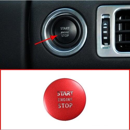 Car accessories interior One-Key Start Button Sticker Red For Range Rover Administrative 2010-2012 1 piece set
