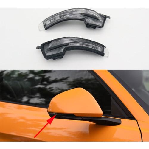 Car Wing Door Side Mirror Turn Signal Indicator Lamp Outside Rear View Mirror Light for Ford Mustang 2015 2016 2017 2018 2019