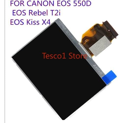 Free Shipping ! New LCD Display Screen With Backlight For CANON EOS 550D EOS550D / EOS Rebel T2i / EOS Kiss X4 Replacement Parts