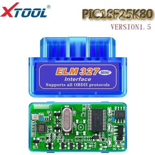 XTOOL 2020 ELM327 Bluetooth v1.5 PIC18F25K80 chip OBD2 car scanner Auto diagnostic tool OBD code reader for Android one board