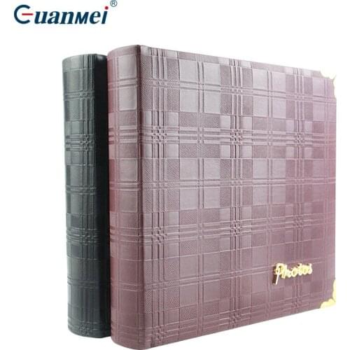 PU Photo Album For 6 Inch Photoes Hold 200 Postcards Creative Anniversary Gift Family Memory Book baby photo books anniversary