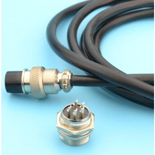 GX16 5 pins 16mm aviation connector with 1.5m cable