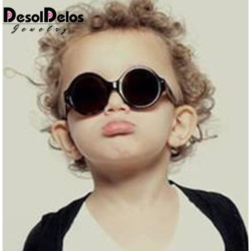 Retro Classic Children Sunglasses Girls Boys Round Frame Coating Mirror Colorful Eyewear Vintage Kids Sun Glasses UV400