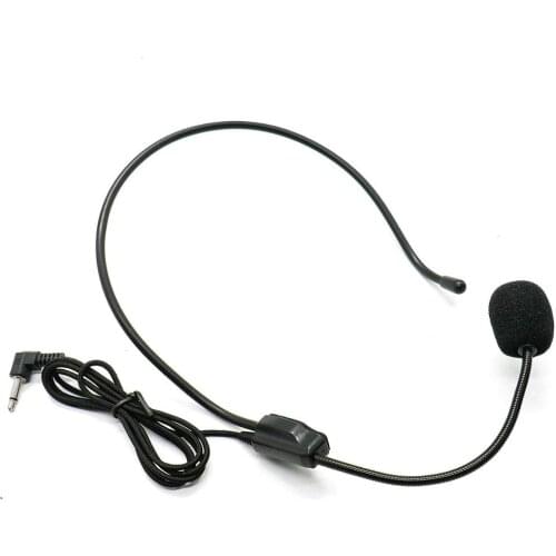 ZUOCHEN Condenser Headset Microphone, Flexible Wired Boom (3.5mm Connector Jack) for Belt Pack Mic Systems