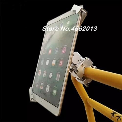 Metal aluminum case tablet telescopic kiosk lock cylinder mount for logistics forlift 7-10.1" tablet holder