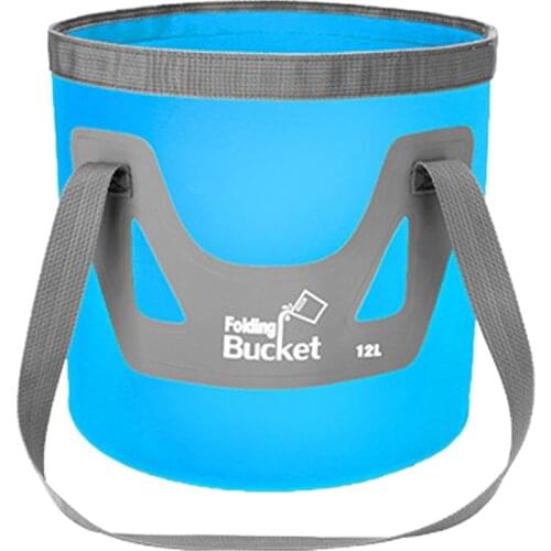 Upgraded 12L 20L Portable Bucket Water Storage Bag Storage Bag Waterproof Water Bag Fishing Folding Bucket Car Wash Bucket