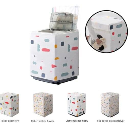 2type Washing Machine Cover Dust Cover Clean Waterproof Dust Cover Front Loading Washing Machine Cover Household Goods Decor