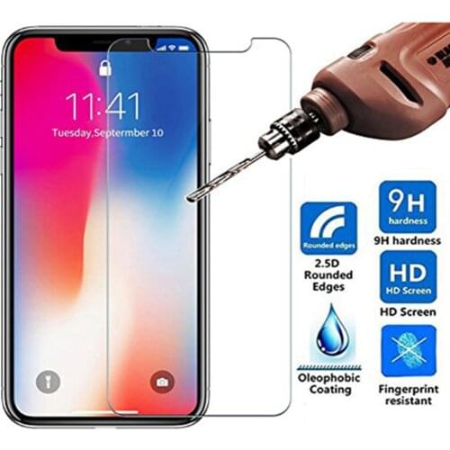 9H HD Phone Screen Protector for iPhone 12 Pro X XR XS Max Hard Tempered Glass for iPhone 11 Pro 7 8 6 6S Plus 5 5S SE 4 4S