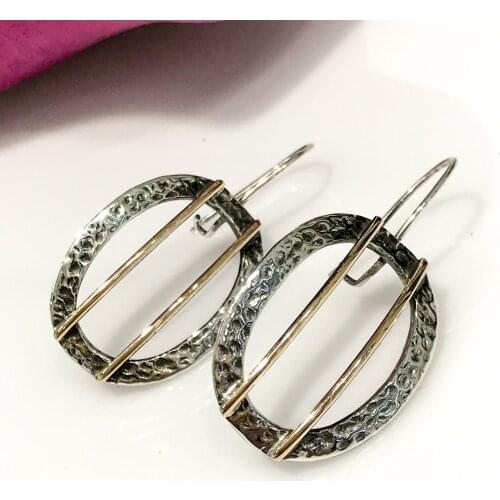 Authentic Sterling Handwork Silver Earrings
