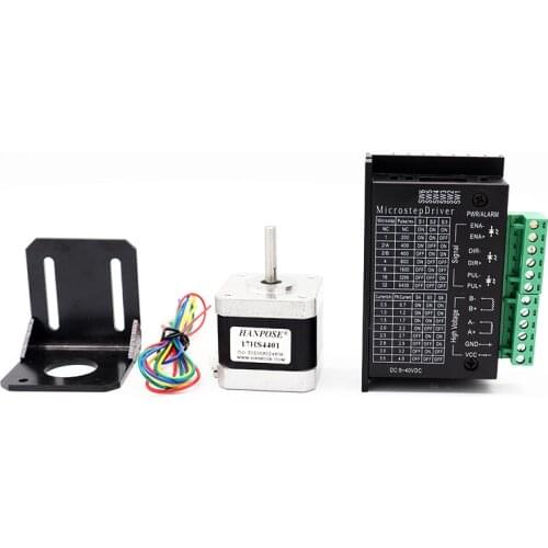 Hot Sale 40mm Nema17 Stepper Motor 42 Motor + TB6600 4A 9-42V Stepper Motor Driver + L Stepper Motor Bracket for 3D printer