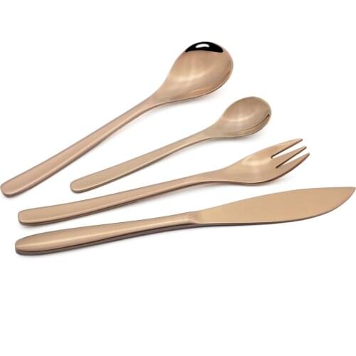 Flatware 18/10 Stainless Steel Cutlery Set Colorful Dinnerware Set Knife Fork Spoon Silverware Set Kitchen Dinner Tableware Set