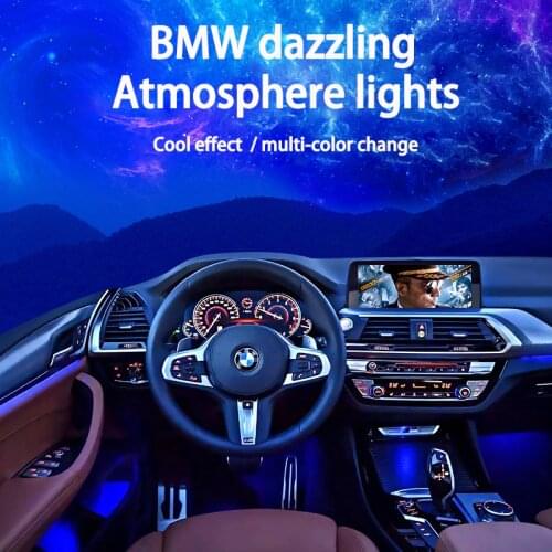 4 series RGB colors lightings car decorative auto ambient light led strip for bmw F32/F33/F36/G22/G23/G24 tuning car accessories