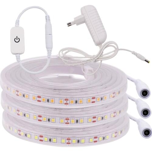 Dimmable LED Strip Light 12V 24V Flexible LED Tape 2835 120Leds/m Ribbon IP67 Waterproof LED Rope Light Stripe 3000K 4000K 6000K