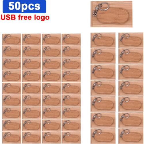 50pcs/lot Wooden USB + box USB flash drive Pen Driver pendrive 4GB 16GB 32GB 64GB memory card USB 2.0 creativo Free Custom LOGO