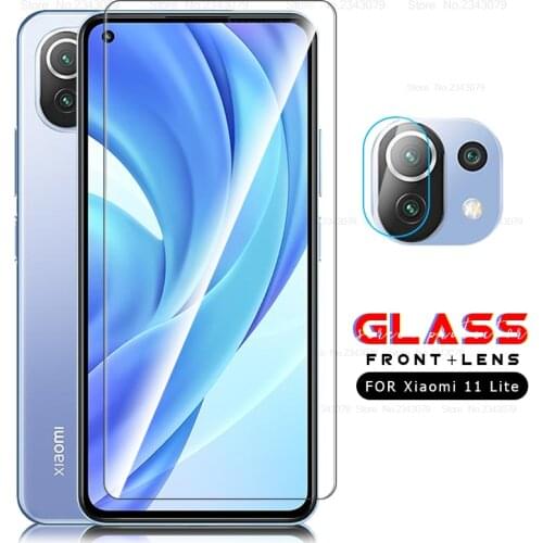 For xiaomi 11lite protective glass for xiaomi mi 11 mi11 lite light screen protector on xiomi xaomi11lite safety glass film