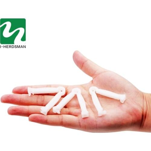 10pcs Pig Umbilical Cord Clip Disposable Safe No Toxic Durable Dog Cat Rabbit Umbilical Cord Hemostatic Clip Farm Ranch Supplies