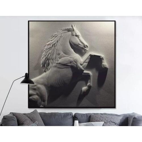 11 Custom Wallpaper 3D Relief Gallant Horse Running Art Wall Mural Living Room Bedroom Wallpaper