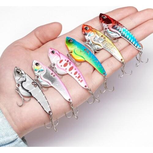 11g Artificial Jigging Metal Hard Bait Vib Balancer Spoon Spinner Painting Wobbler Bait Fishing Lure Jig Vibration Tackle Hook