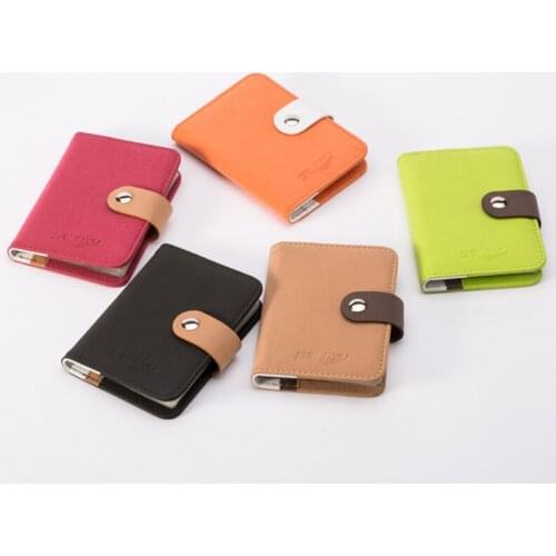 19 Slots Vintage Womens Mens ID Credit Card Button Case Holder Wallet Organizer Gift Business Card ID Holder Wallet