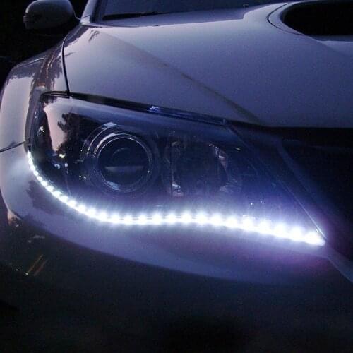 2Pcs 60cm Waterproof Flexible Car Styling Flexible Decor Strip LED Light Lamp