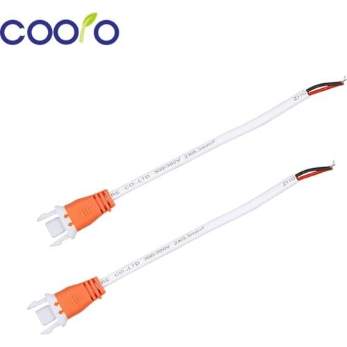 2PCs/lot AC 220V Male Connector for High Brightness LED Bar Light Kitchen Cabinet LED Rigid Light