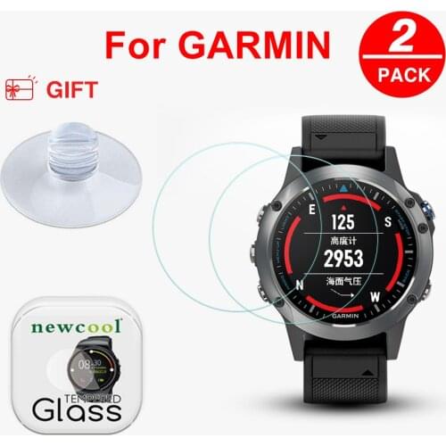 3pcs High Clear Quatix5 Screen Protector for Garmin Quatix 5 Watch Tempered Glass Screen Protector 2.5D 9H Protective Film