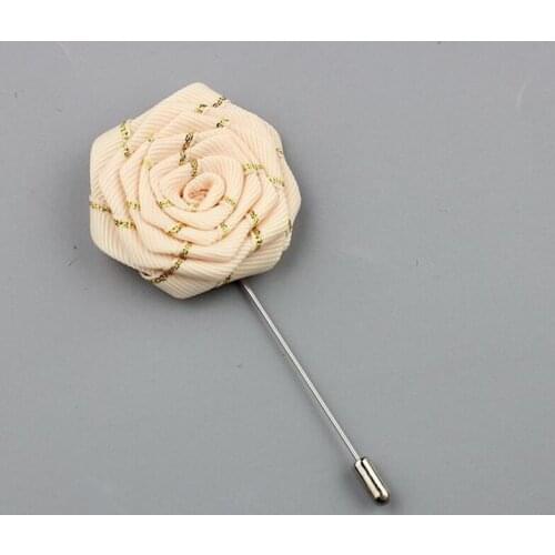 5Pieces/Bag Formal Occasion Corsage Handmade Size 4.5CM Rose Wedding Boutonniere Party Prom Man Suit Brooch Clothes Accessories